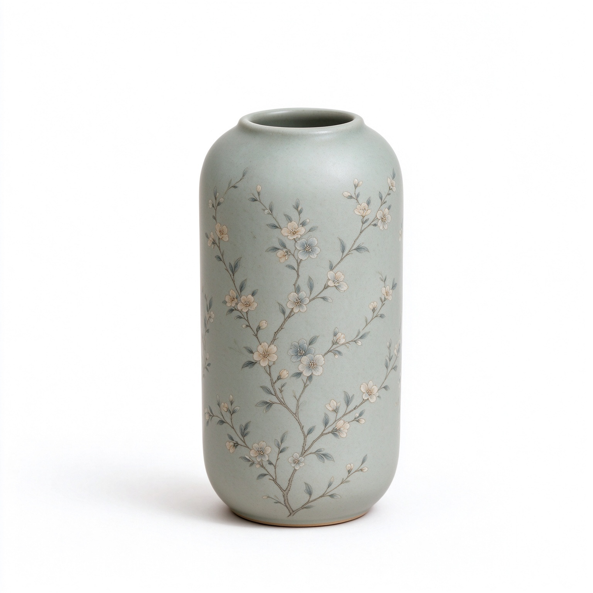 Sleek Cylindrical Ceramic Decor Vase