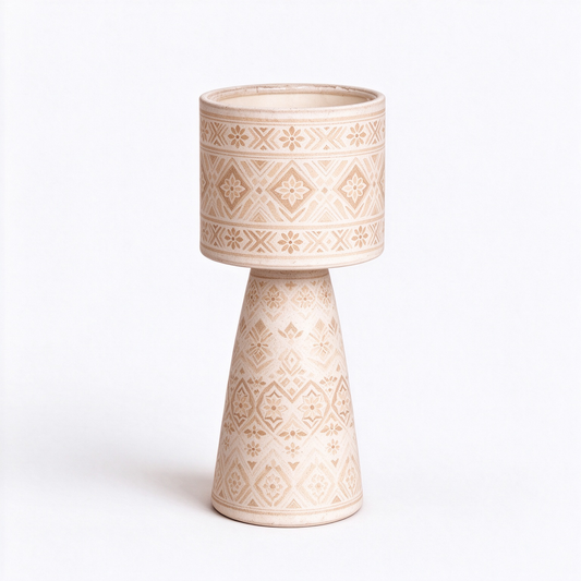 Minimalist Tapered Ceramic Plant Stand