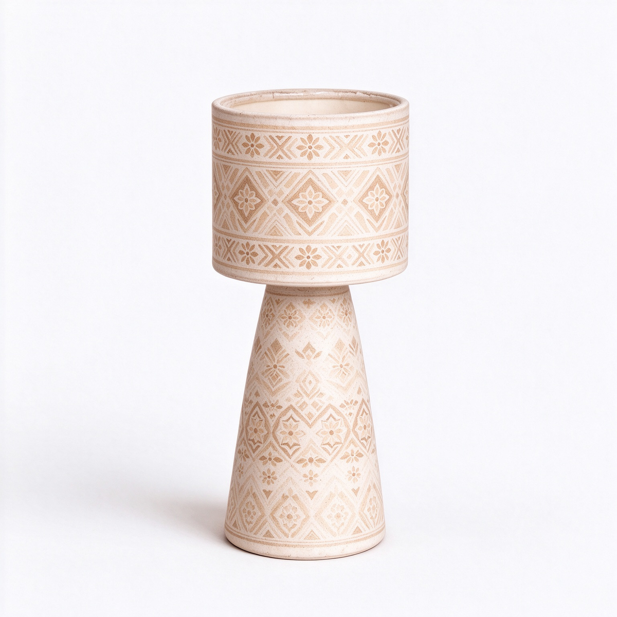 Minimalist Tapered Ceramic Plant Stand