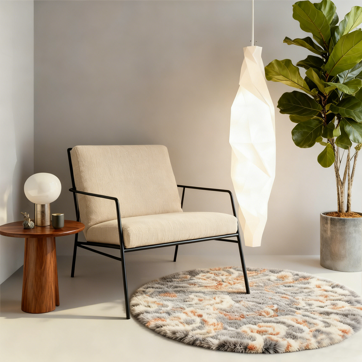Vintage Round Rug