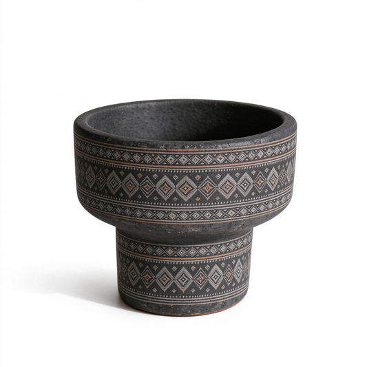 Elegant Tapered Ceramic Decor Pot