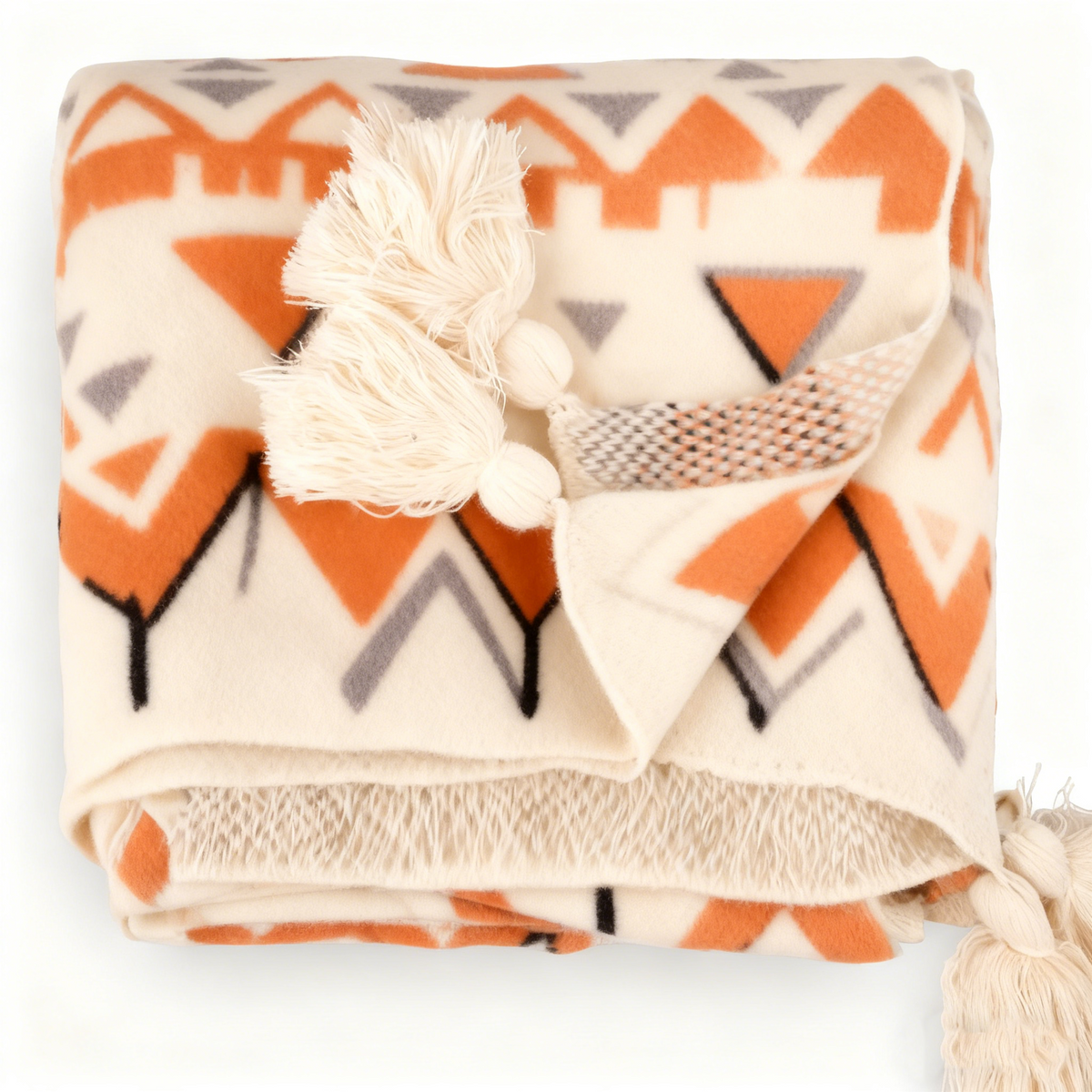 Ethnic Geometric Throw Blanket