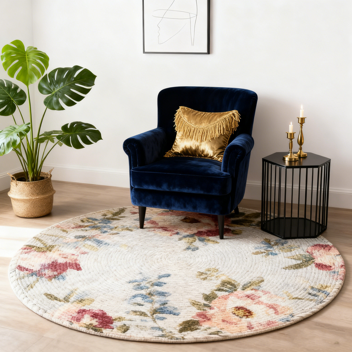 Minimalist Circular Rug