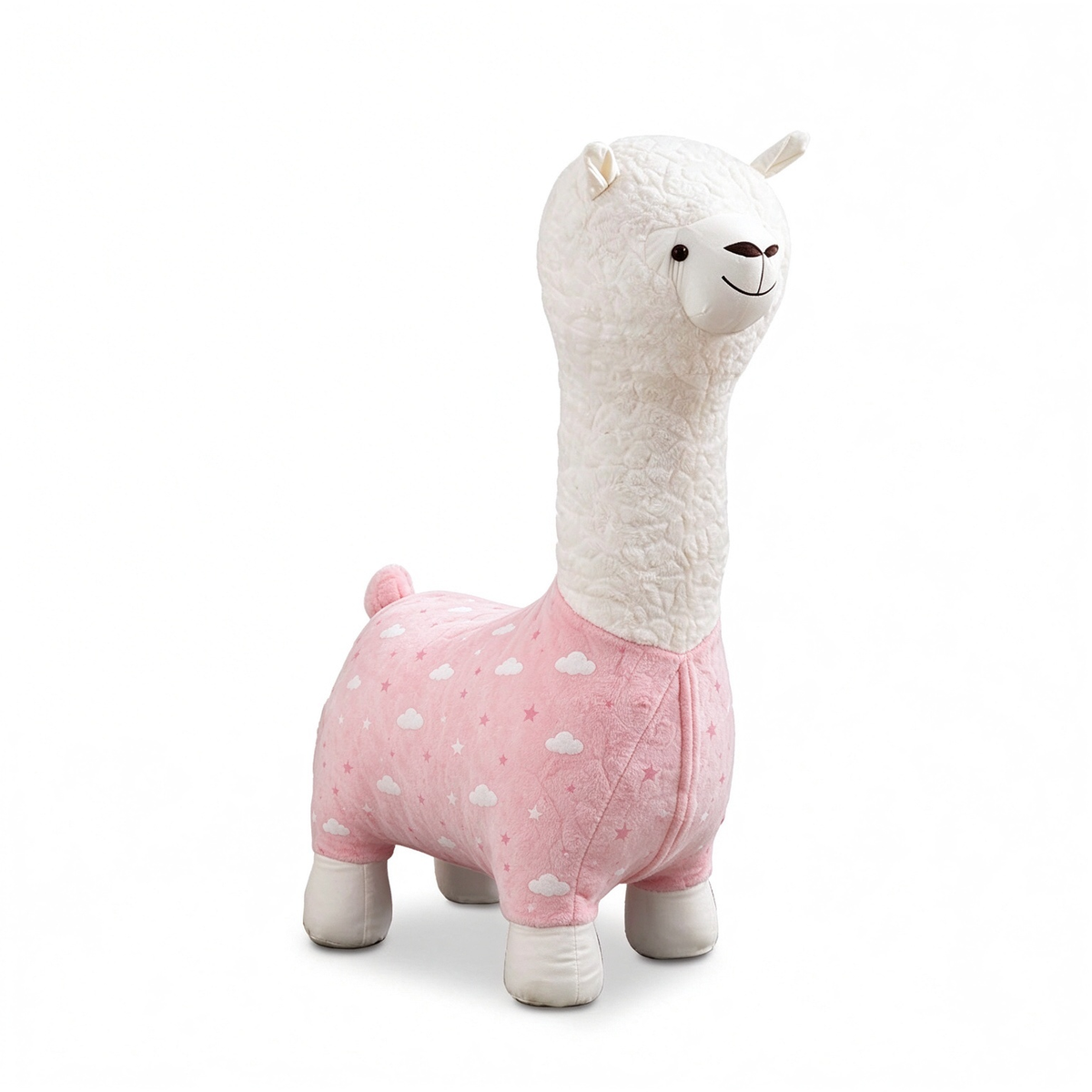 Pink Cloud Star Alpaca Kids Chair