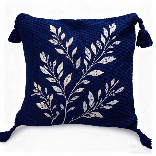 Boho Elegant Tasseled Corners Cushion