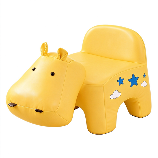 Yellow Hippo Kids Animal Sofa Chair