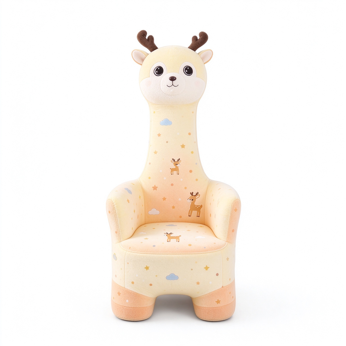 Deer Pattern Tall Kids Armchair
