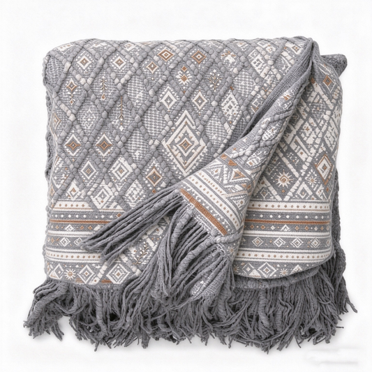 Cozy Diamond Pattern Throw Blanket