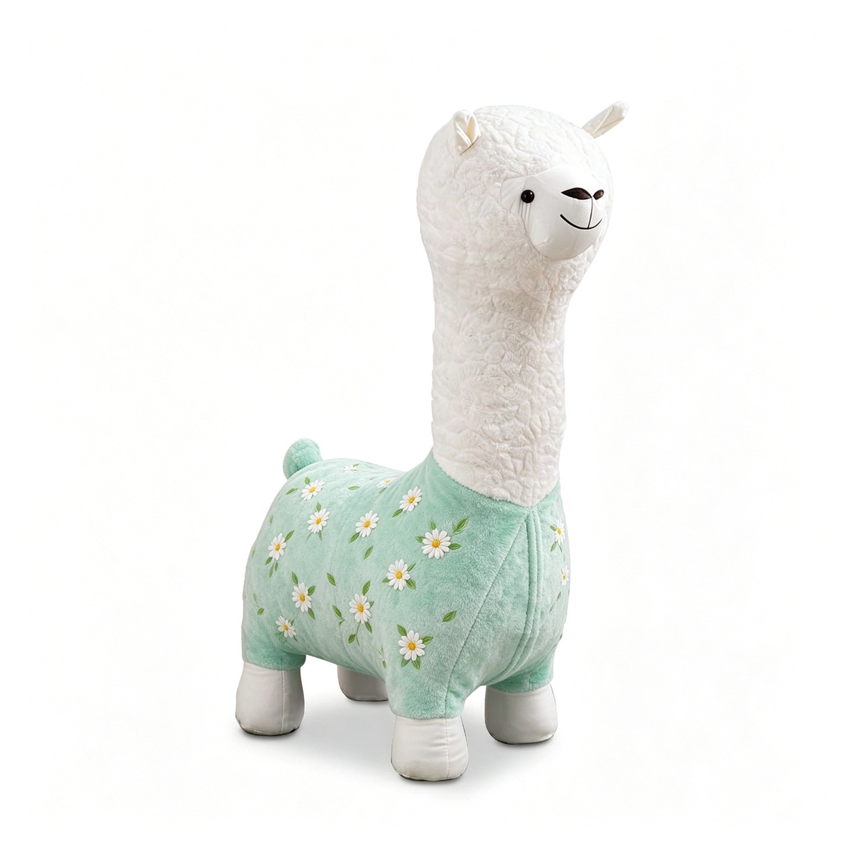 Green Daisy Alpaca Kids Chair
