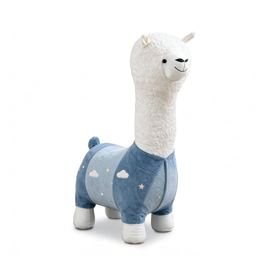Blue Cloud Star Alpaca Kids Chair