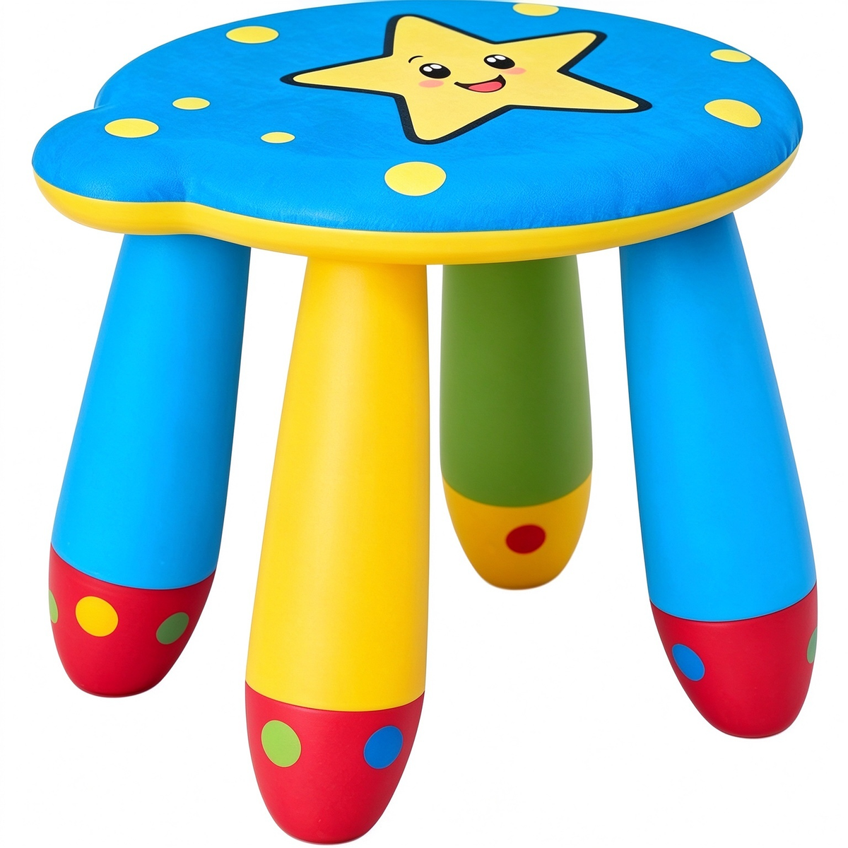 Colorful Star Kids Plastic Stool